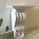 White Patinated Wall Console Shelf