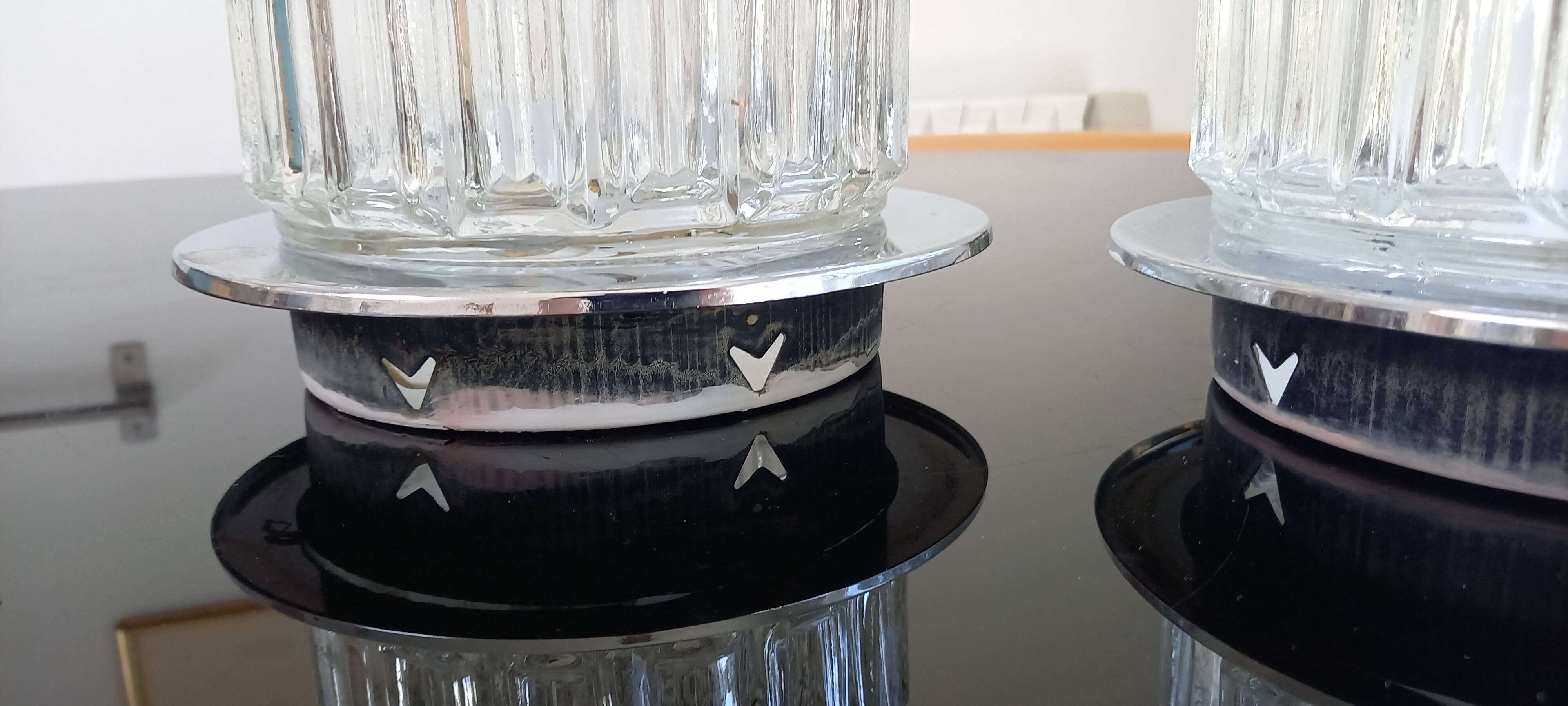 Pair of 50s wall/ceiling lights