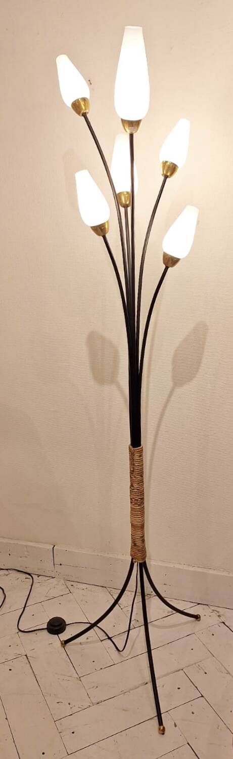 6-branch floor lamp 1950