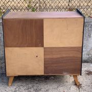 1960 compass foot chest of drawers