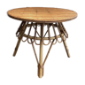 Round rattan coffee table