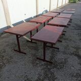 Bistro lot 9 tables and 16 chairs mahieu Jule bry