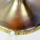 Mid-century orange glass table lamp
