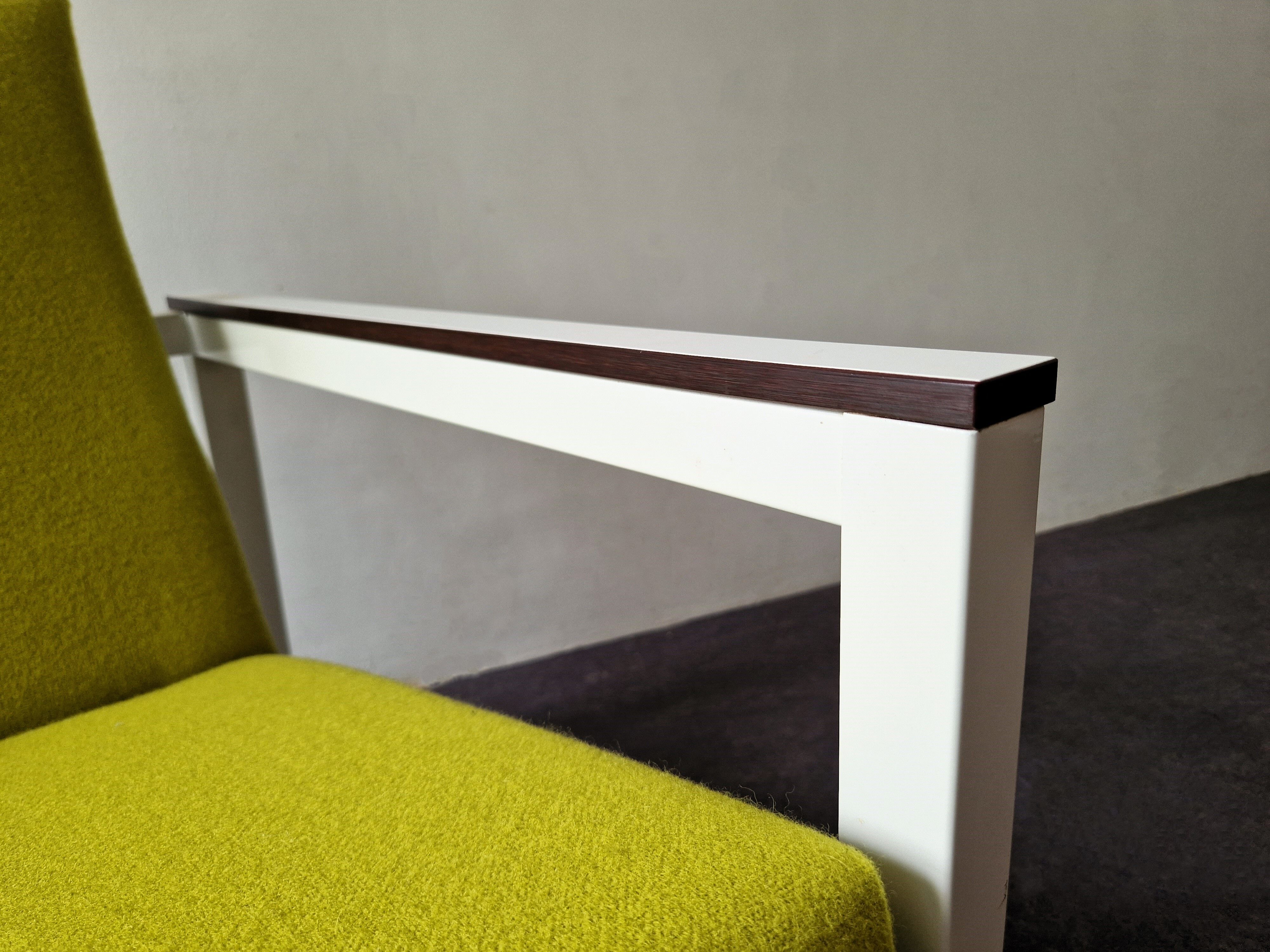 Reupholstered lounge chair by Tjerk Reijenga and Friso Kramer for Pilastro, The Netherlands 1960's