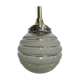 Suspensions Deco glass globe with brass frame