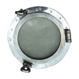 Old boat window in chrome bronze Ø40cm