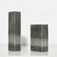 Cast aluminum brutalist vases designed by artist Willy Ceysens, Belgium 1960s