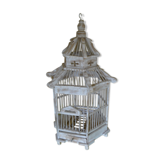 Wooden birdcage
