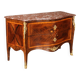 Rococo Neapolitan commode in red marble, poplar and bronze, Italy 1700.