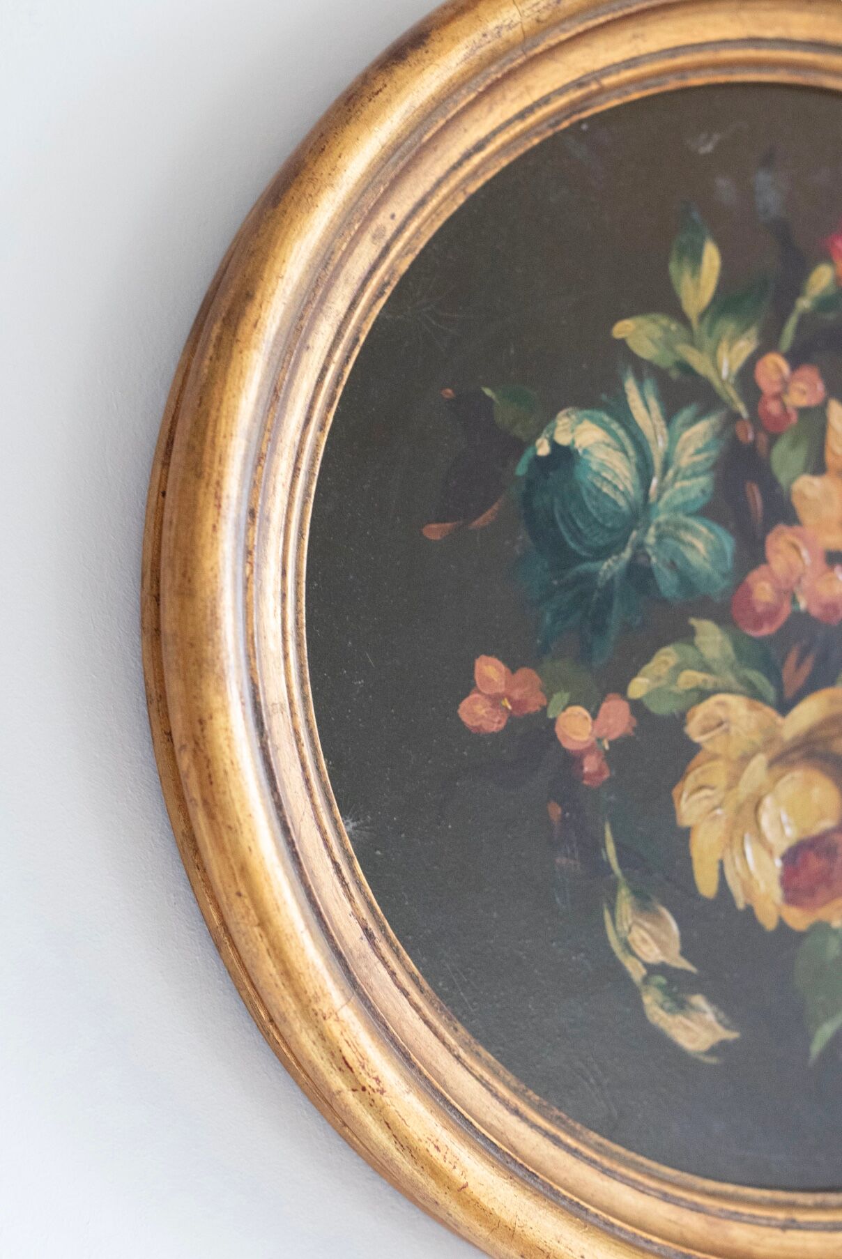 Lot de 3 tableaux bouquet de fleurs