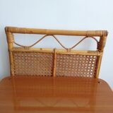 Vintage bamboo bedside pair