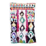 Old boucherouite berber carpet