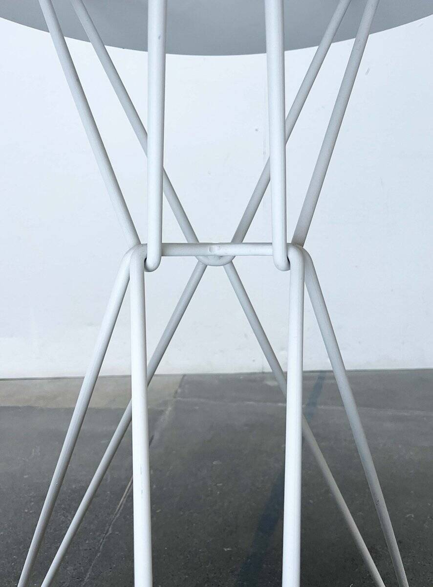 Outdoor metal table series Tio minimalist by Chris Martin for Massproductions, Finland.