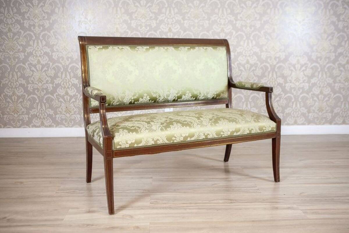 Late 19th Century English Walnut Furniture, Set of 5