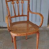 Retro canned armchair.