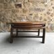 Oval rattan coffee table