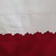 Sheet hand embroidered thread monogram A.B.