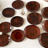 12 vintage plates 1970