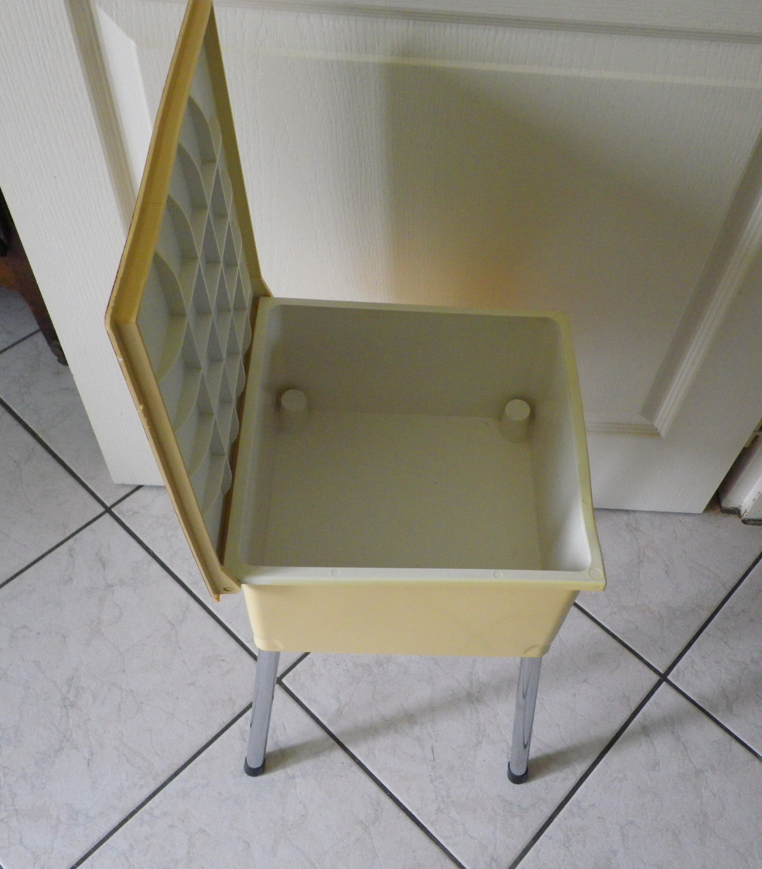 Vintage stool with storage box -1960s
