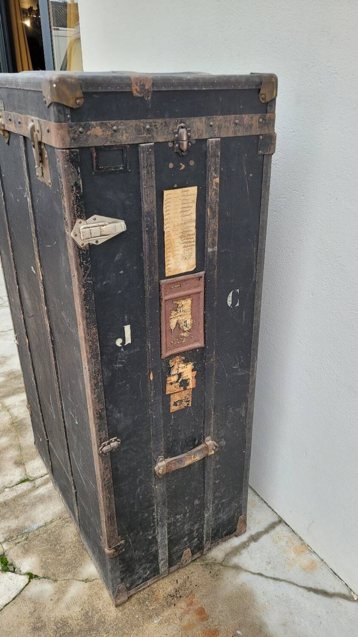 Cabin trunk from the brand "La Malle Bernard" Paris - 1900s
