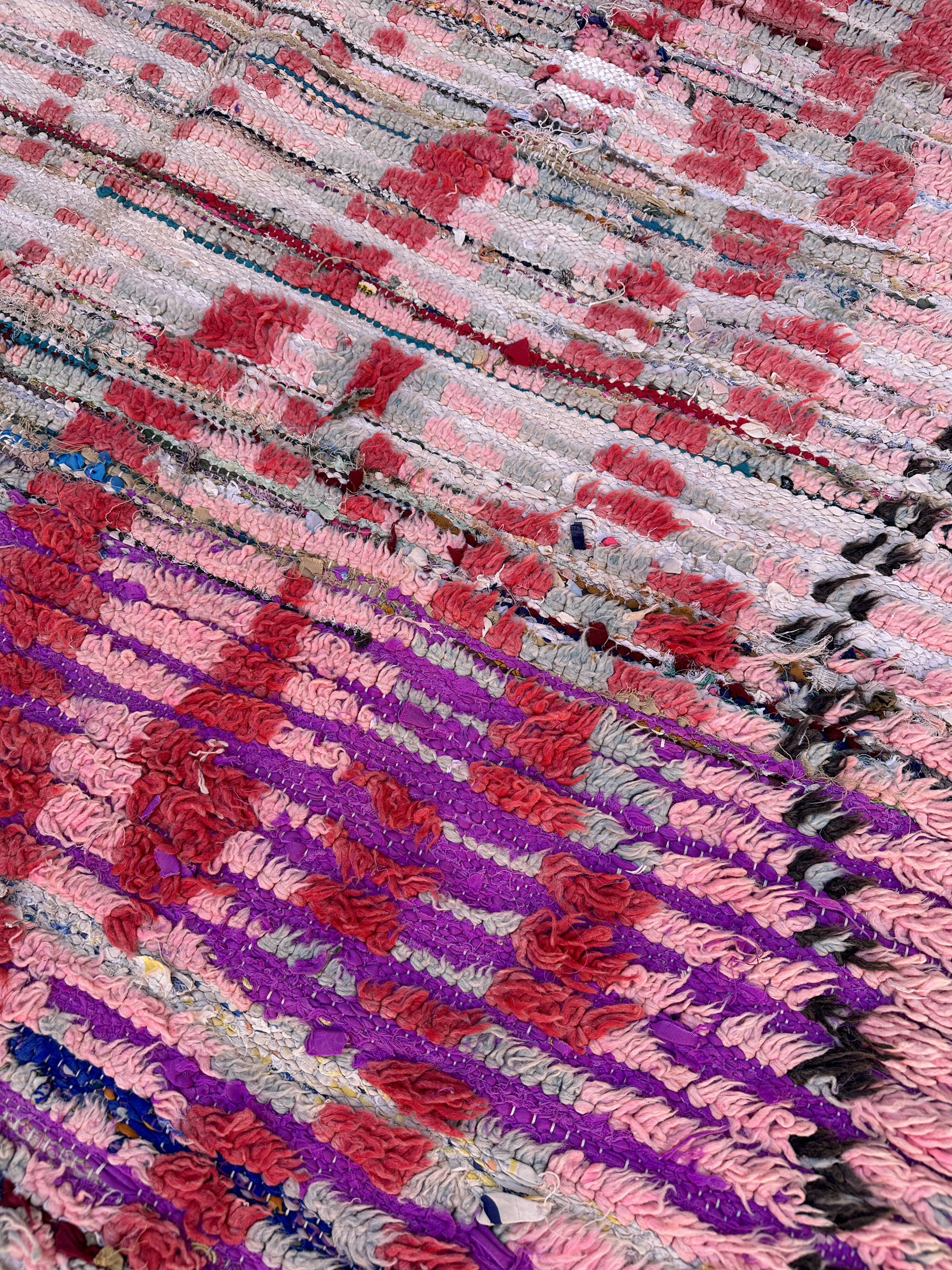 Pink Boujad Moroccan rug - 171 x 147 cm