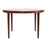 Round Rosewood dining table by Kai Kristiansen, 1960s