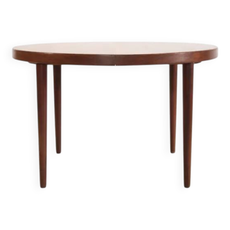 Round Rosewood dining table by Kai Kristiansen, 1960s