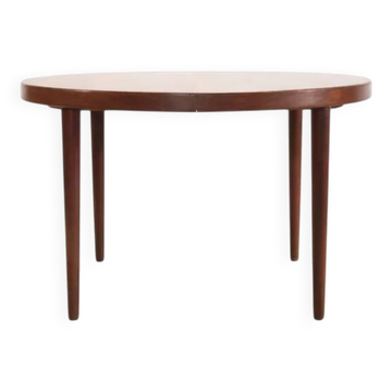 Round Rosewood dining table by Kai Kristiansen, 1960s