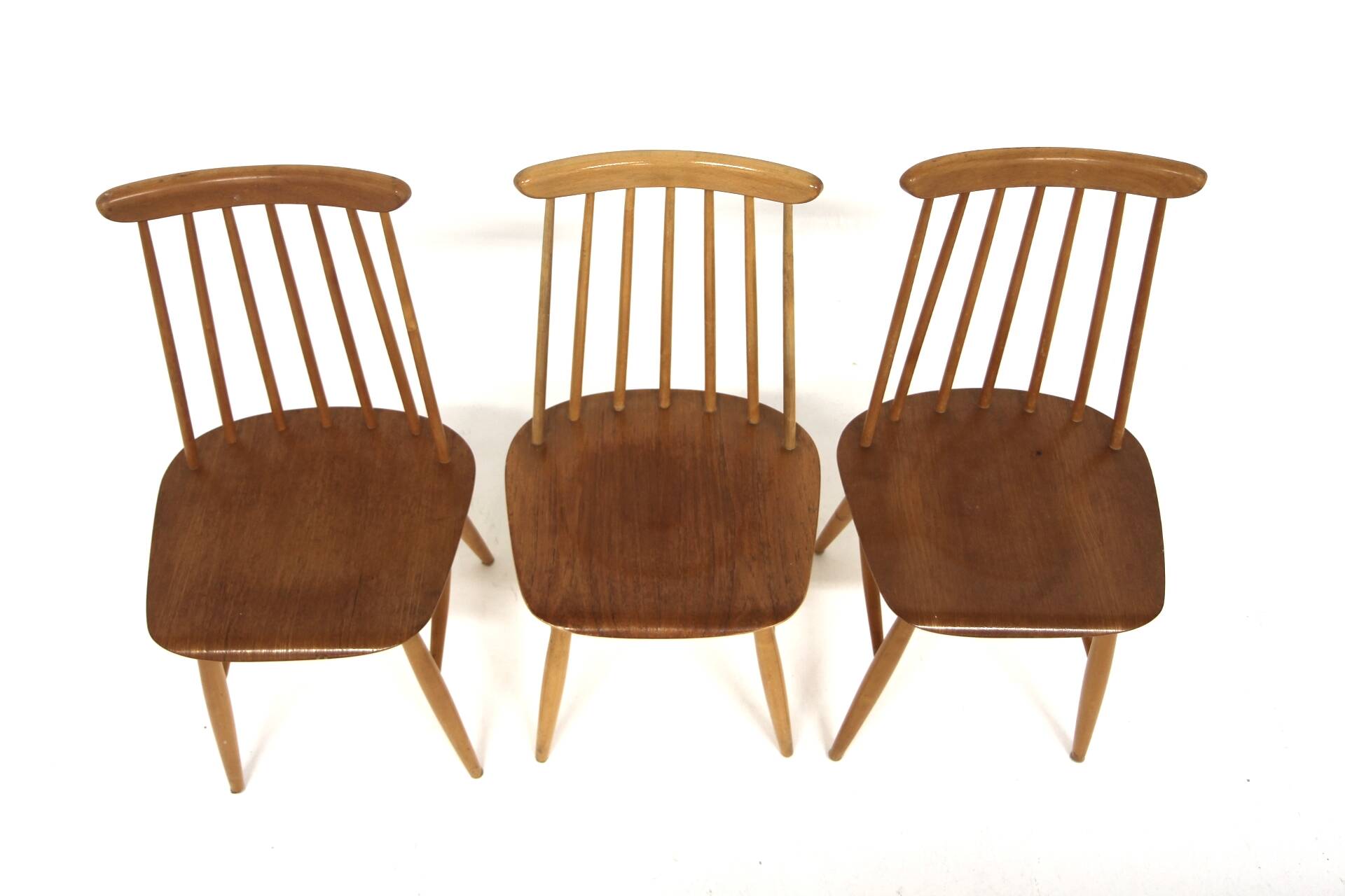 Set of 6 Scandinavian "Pinnstol" chairs, Edsbyverken, Sweden, 1960.