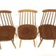 Set of 6 Scandinavian "Pinnstol" chairs, Edsbyverken, Sweden, 1960.