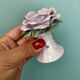 Set of 6 vintage ceramic candle holders