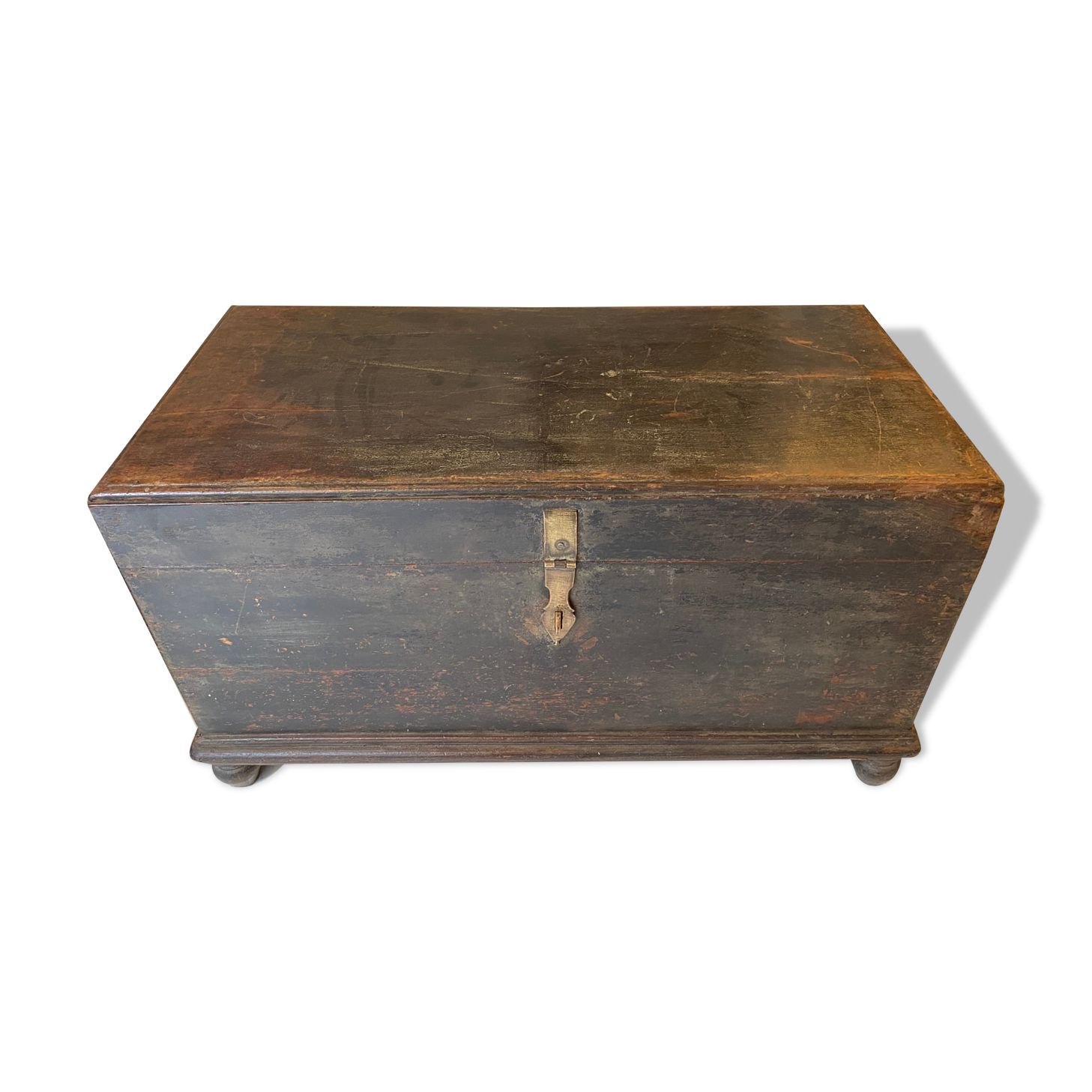 Traditional Indian chest of Rajasthan - Late XIXth teak