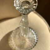 Bougeoir en verre de Portieux