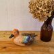 Vintage duck terrine in ceramic signed by Michel Caugant.