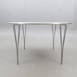 Table a manger piet hein & bruno mathsson superellips' fritz hansen,1983, danemark