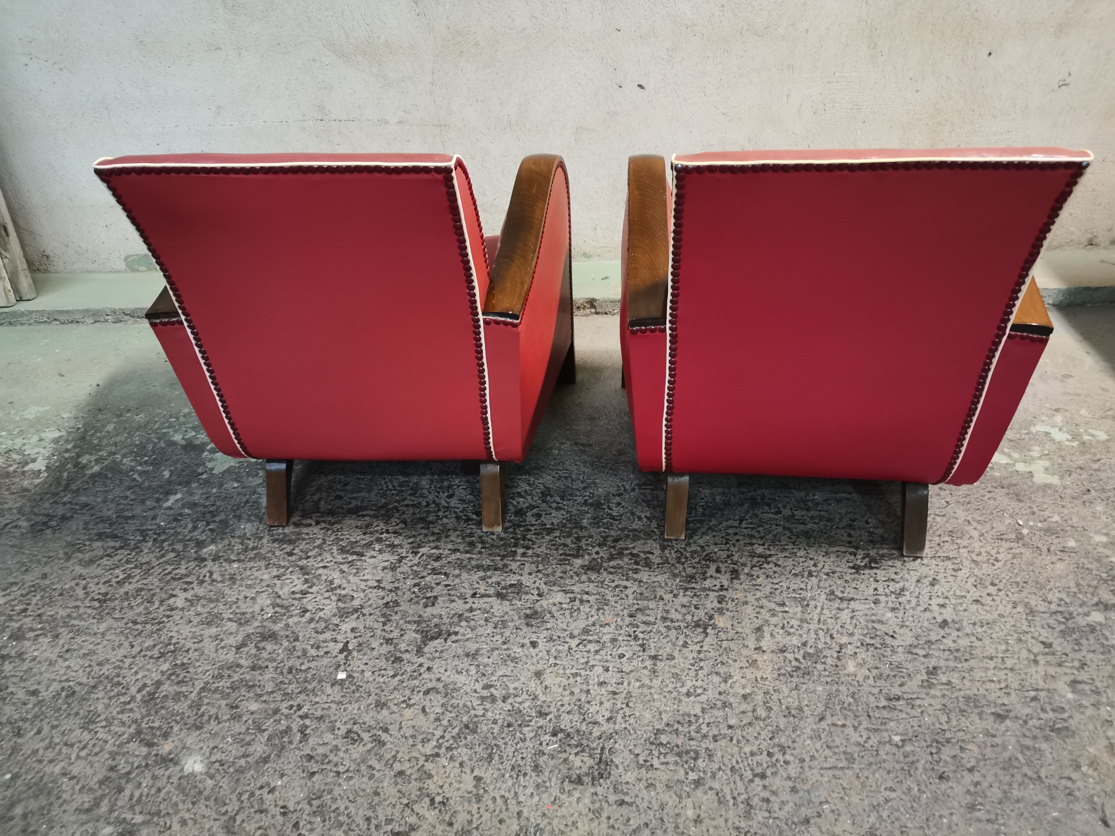 Fauteuil club paire de fauteuils des années 50 - 60