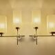 Pair of vintage architectural wall lights, 1960s