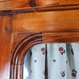 Rustic Wardrobe in Fir with Curtains