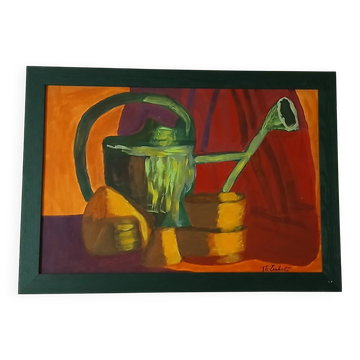 Nature morte à l'arrosoir