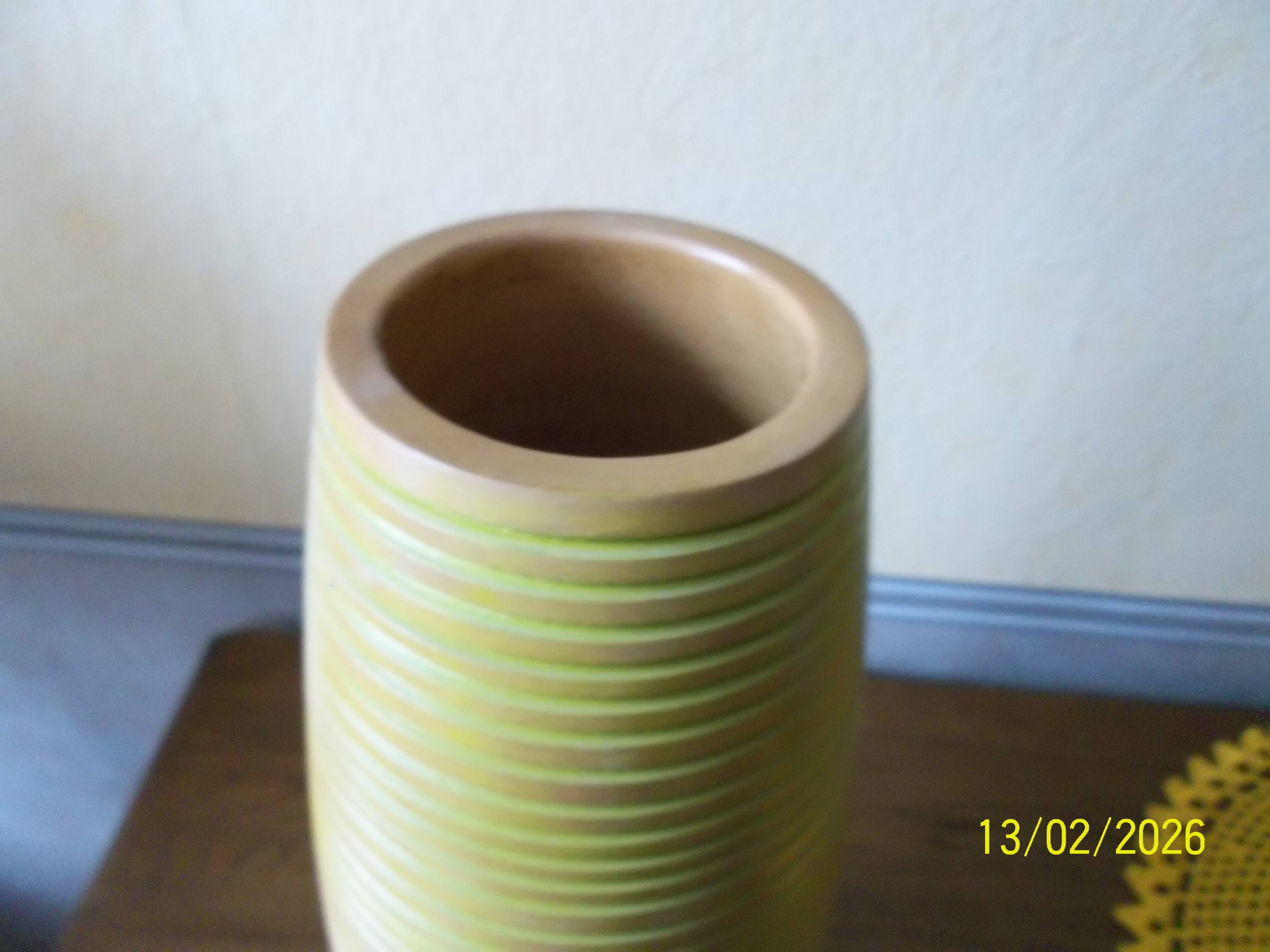 Wooden vase