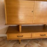 Custom-made cherry wood sideboard