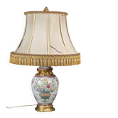 Lampe en Porcelaine de  Samson Style Famille Rose XIXème Siècle