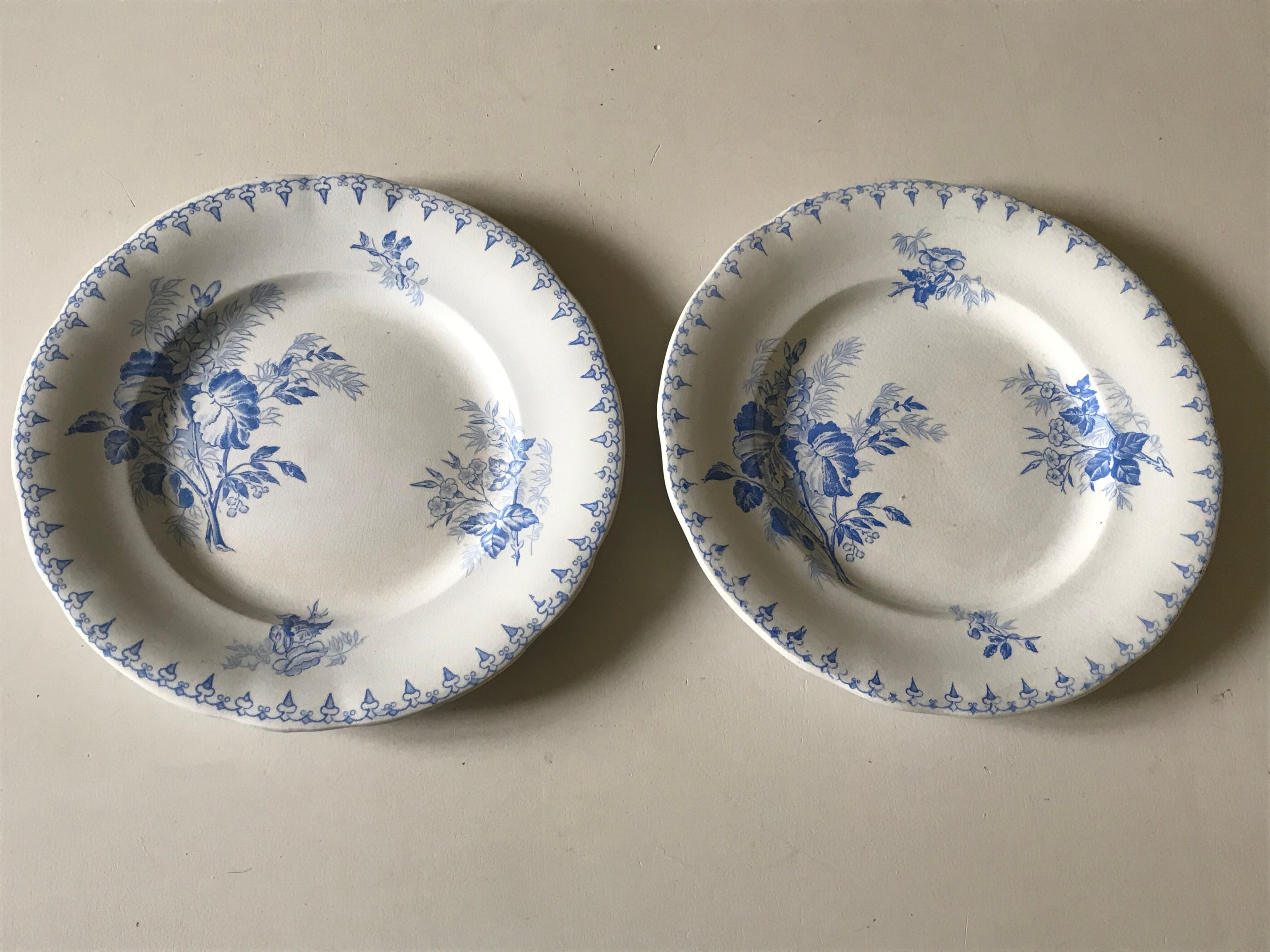 9 flat plates Sarreguemines