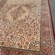 Large industrial Persian carpet in burgundy wool, carpet sample 250x350cm.