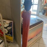 Leather floor lamp
