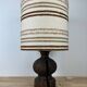 Brutalist wooden lamp from the 1970s by Temde