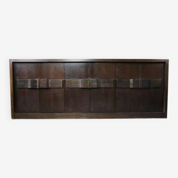 Brutalist oak sideboard, Belgium 1970's