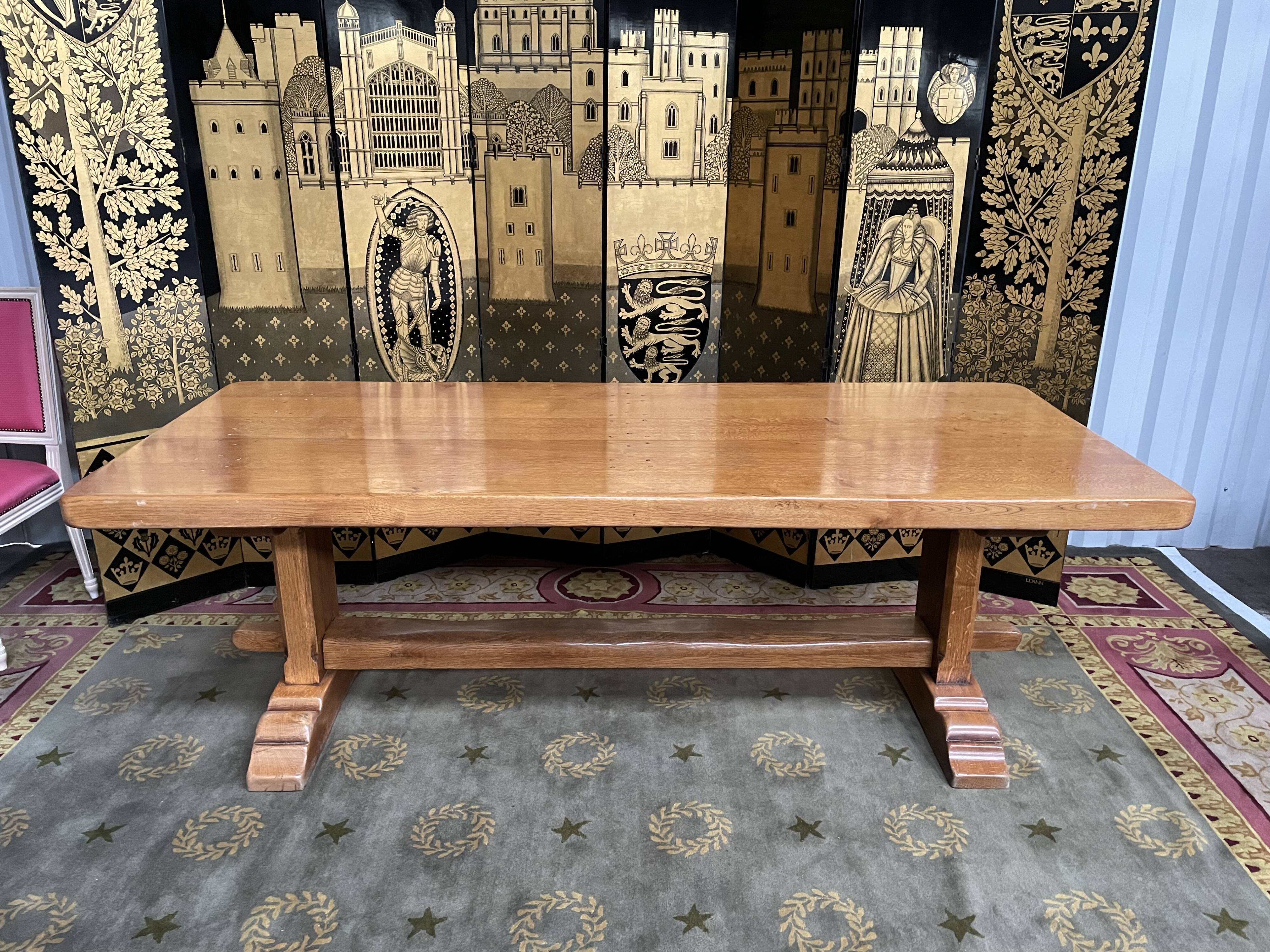 Monastery farmhouse table in solid oak