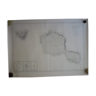 Carte océan pacifique Tahiti et Moorea