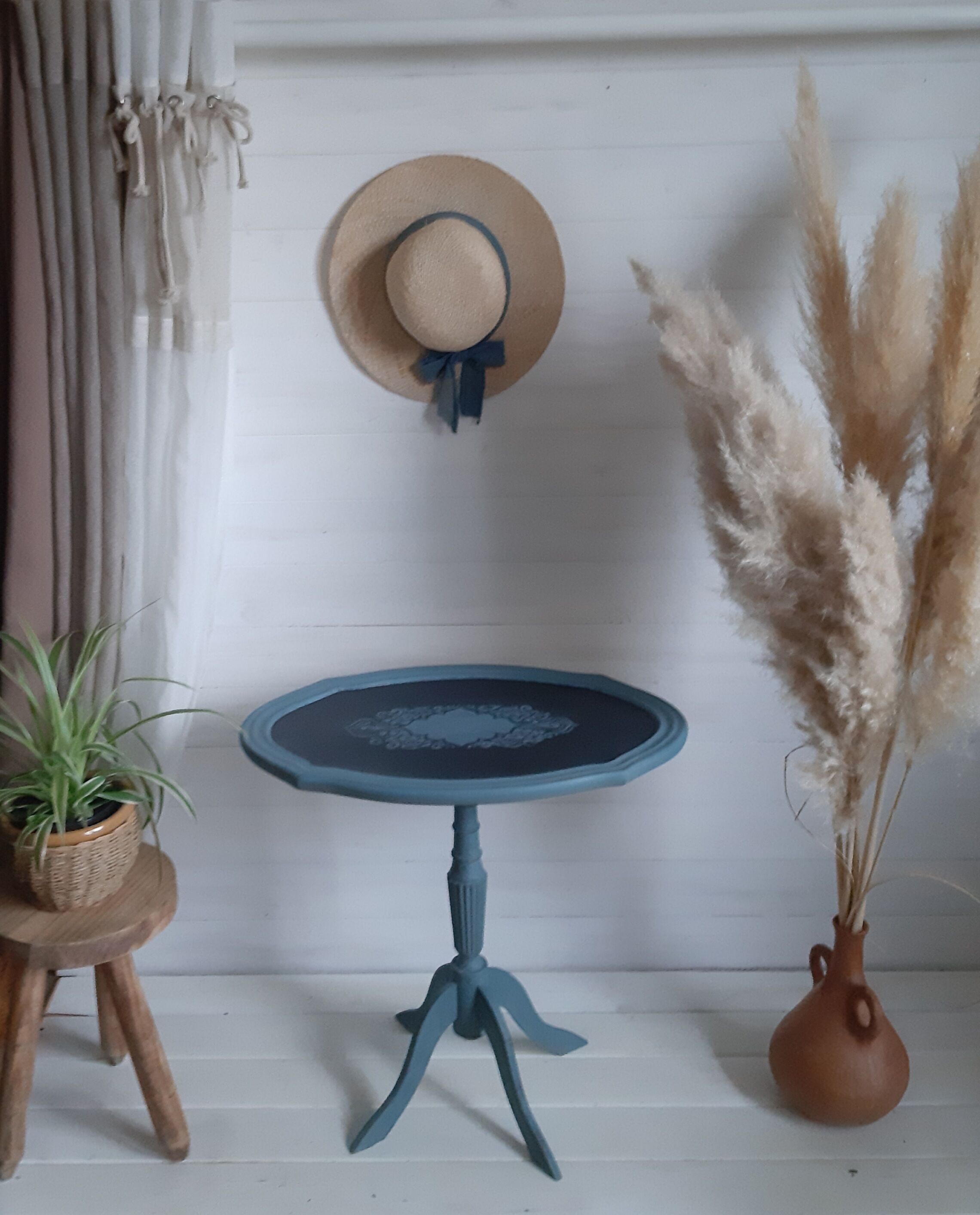 Small old violin table